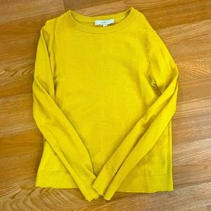 Loft mustard waffle top